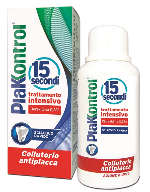 PLAKKONTROL 15 SECONDI COLLUTORIO 250 ML - farmasorriso.com