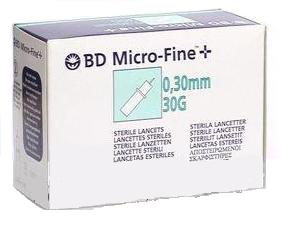 LANCETTE PUNGIDITO BD MICROFINE+ PER OPTIMUS GAUGE 30 50 PEZZI - farmasorriso.com