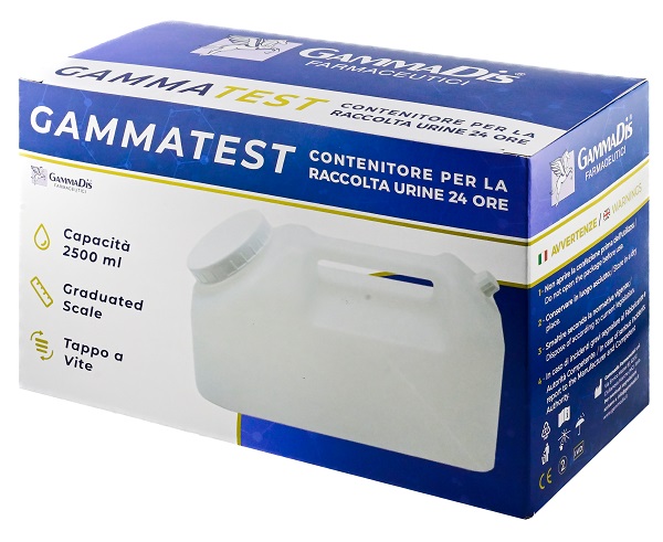 CONTENITORE STERILE PER LA RACCOLTA URINA GAMMASI 24H 2500 ML GAMMADIS - farmasorriso.com