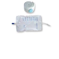 SACCA RACCOGLI URINA DA GAMBA PER INCONTINENZA IN PVC 750 ML TUBO RACCORDO DIRITTO 30 CM+RUBINETTO SCARICO+VALVOLA ANTIREFLUSSO+2 FASCE A BOTTONI 10 PEZZI - farmasorriso.com