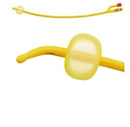 CATETERE FOLEY A MEDIA PERMANENZA  RUSCH GOLD PLUS A 2 VIE IN SILKOLATEX LATTICE-SILICONE PER ADULTO CH22 LUNGHEZZA 40 CM PUNTA CILINDRICA A 2 FORI PALLONCINO 5-15 ML 1 PEZZO - farmasorriso.com