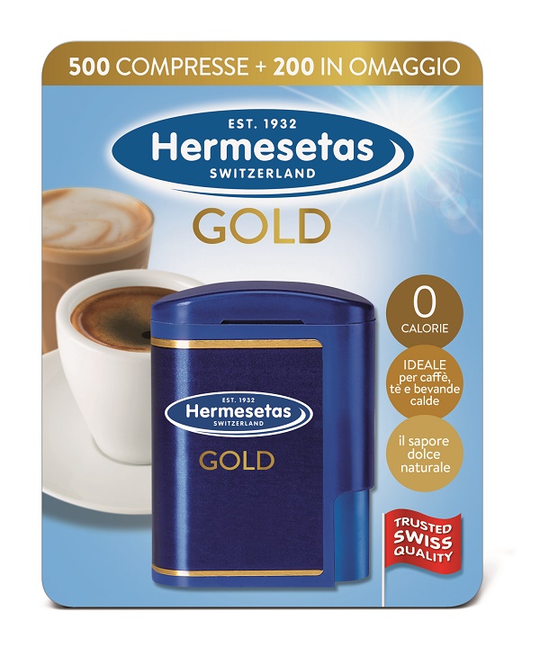 HERMESETAS GOLD 500+200 COMPRESSE 35 G - farmasorriso.com