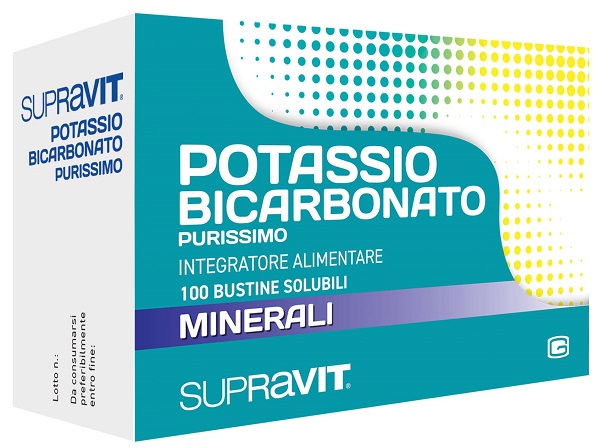 SUPRAVIT POTASSIO BICARBONATO PURISSIMO 100 BUSTINE - farmasorriso.com
