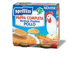 MELLIN PAPPA COMPLETA POLLO 250 G 2 PEZZI - farmasorriso.com