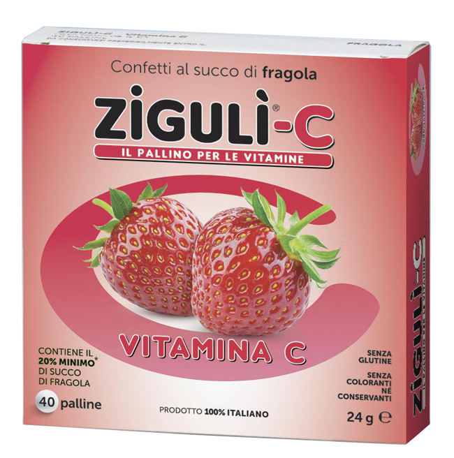 ZIGULI C FRAGOLA 40 CONFETTI 24 G - farmasorriso.com