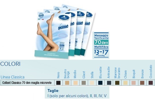 SAUBER COLLANT 70 DENARI MAGLIA MICRORETE ANTRACITE 4 LINEA CLASSICA - farmasorriso.com