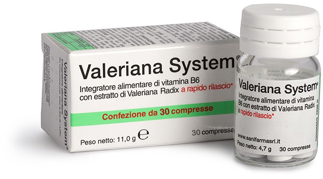 VALERIANA SYSTEM 30 COMPRESSE - farmasorriso.com