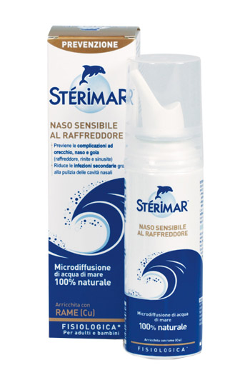 STERIMAR NASO SENSIBILE AL RAFFREDDORE ACQUA DI MARE SPRAY 100 ML - farmasorriso.com