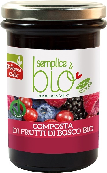 COMPOSTA DI FRUTTI DI BOSCO CON POLPA DI MELA BIO 320 G - farmasorriso.com
