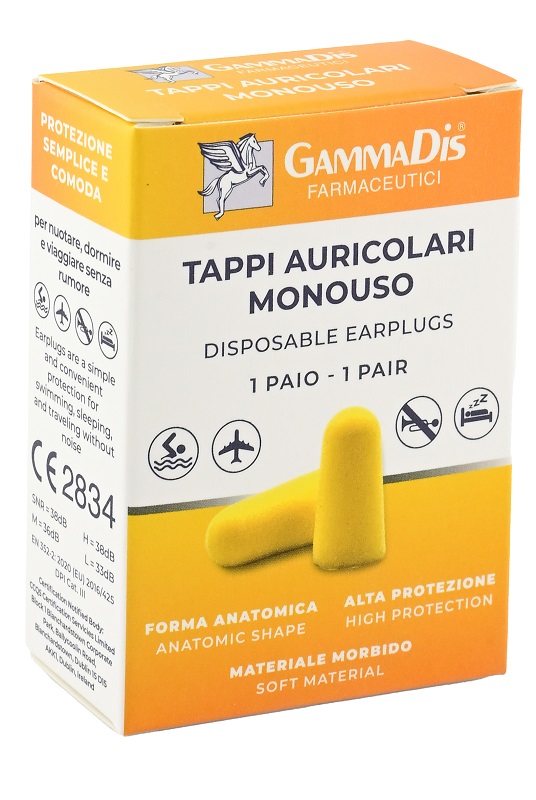 TAPPO AURICOLARE EAR GOMMAPIUMA 2 PEZZI GAMMADIS - farmasorriso.com