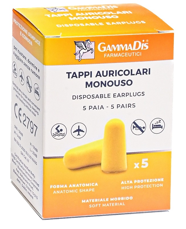 TAPPO AURICOLARE EAR GOMMAPIUMA 10 PEZZI GAMMADIS - farmasorriso.com