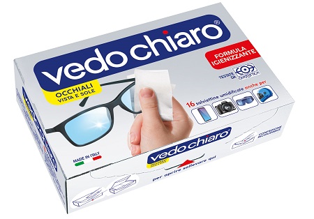 VEDOCHIARO OCCHIALI 16 SALVIETTE UMIDIFICATE - farmasorriso.com
