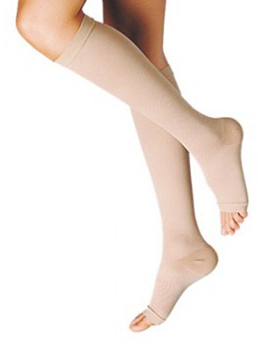 GAMBALETTO TERAPEUTICO DUALSAN A COMPRESSIONE DECRESCENTE KKL2 PUNTA APERTA BEIGE UNISEX 3 1 PAIO - farmasorriso.com