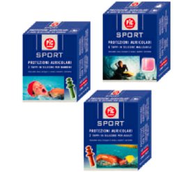 TAPPO AURICOLARE IN SILICONE PIC SPORT PER BAMBINI 2 PEZZI - farmasorriso.com