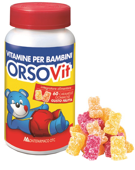 ORSOVIT CARAMELLE GOMMOSE VITAMINA BB SENZA GLUTINE 60 PEZZI - farmasorriso.com