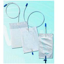 SACCA DI DRENAGGIO DA LETTO PER INCONTINENZA CON VALVOLA DI NON RITORNO E RUBINETTO DI SCARICO 2 LT TUBO 130 CM 10 PEZZI - farmasorriso.com