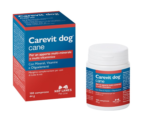 CAREVIT DOG FLACONE 100 COMPRESSE APPETIBILI - farmasorriso.com
