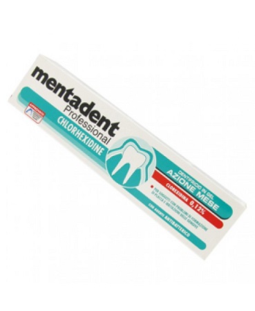 MENTADENT PROFESSIONAL DENTIFRICIO CHLOREXIDINE 020% 75 ML - farmasorriso.com