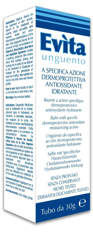 EVITA UNGUENTO A SPECIFICA AZIONE DERMOPROTETTIVA ANTIOSSIDANTE IDRATANTE 30 ML - farmasorriso.com