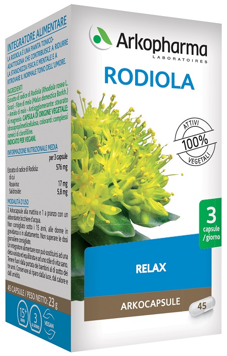 ARKO CAPSULE RODIOLA 45 CAPSULE - farmasorriso.com