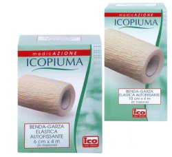 ICOPIUMA BENDA GARZA ELASTICA AUTOFISSANTE CM6X4MT 1 PEZZO - farmasorriso.com