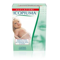 ICOPIUMA BENDA A COMPRESSIONE FISIOLOGICA RETE OMBELICALE CON GARZE STERILI 1 PEZZO - farmasorriso.com