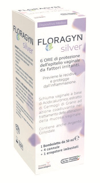 FLORAGYN SILVER SCHIUMA VAGINALE CON ARGENTO COLLOIDALE 50 ML - farmasorriso.com