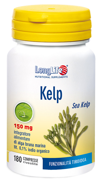 LONGLIFE KELP ALGA BRUNA 180 COMPRESSE - farmasorriso.com
