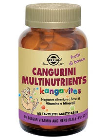 CANGURINI MULTINUTRIENTS FRUTTI TROPICALI 60 COMPRESSE - farmasorriso.com