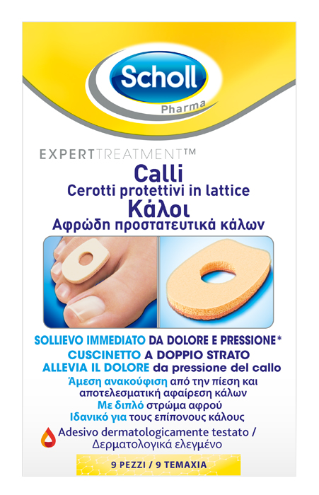 CEROTTO PROTETTIVO PER CALLI SCHOLL IN LATTICE 9 PEZZI - farmasorriso.com