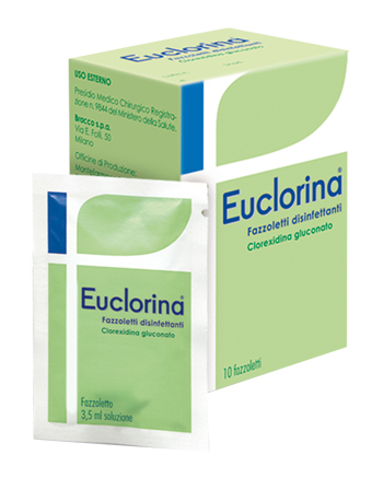 DISINFETTANTE FAZZOLETTO PER MEDICAZIONE EUCLORINA 10 PEZZI - farmasorriso.com
