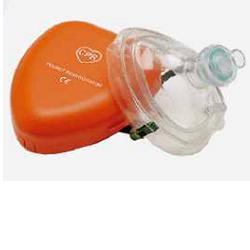 MASCHERINA PER RIANIMAZIONE POCKET MASK CON BORDO PNEUMATICO PER LA RIANIMAZIONE BOCCA A BOCCA CON VALVOLA UNIDIREZIONALE E ATTACCO PER LA CONNESSIONE DELL'OSSIGENO - farmasorriso.com