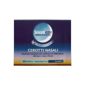 CEROTTO NASALE SNOREEZE CLASSICO LARGE 10 PEZZI - farmasorriso.com