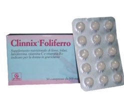 CLINNIX FOLIFERRO 30 COMPRESSE - farmasorriso.com