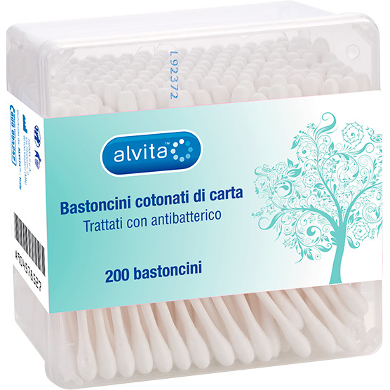 ALVITA BASTONCINI COTONATI DI CARTA 200 PEZZI - farmasorriso.com