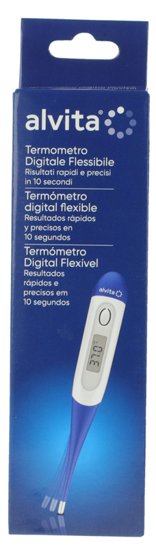 TERMOMETRO DIGITALE FLESSIBILE ALVITA - farmasorriso.com