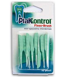 PLAKKONTROL FLOSSBRUSH BLISTER 10 PEZZI - farmasorriso.com