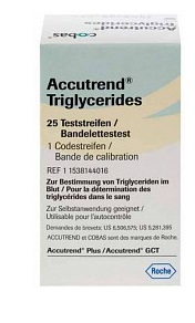 STRISCE REATTIVE PER TRIGLICERIDI ACCUTREND 25 PEZZI - farmasorriso.com