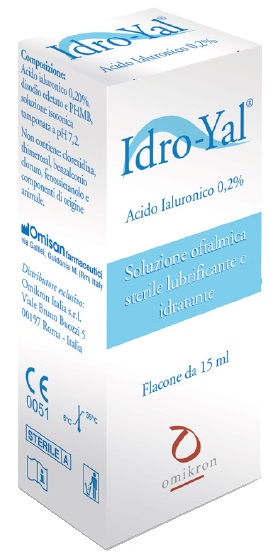 SOLUZIONE LUBRIFICANTE IDRO YAL 15 ML PER LENTI A CONTATTO - farmasorriso.com