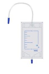 SACCA DI DRENAGGIO GAMBA PER INCONTINENZA TUBO 10 CM 10 PEZZI - farmasorriso.com