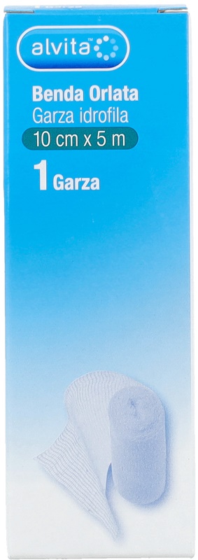 BENDA ORLATA GARZA IDROFILA ALVITA 10X500CM - farmasorriso.com