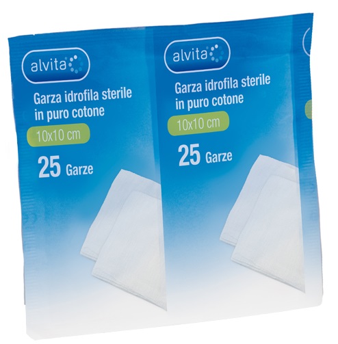 ALVITA GARZA COMPRESSA IDROFILA 18X40CM 6 PEZZI - farmasorriso.com