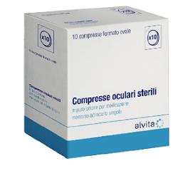 COMPRESSA OCULARE ALVITA STERILE 10 PEZZI - farmasorriso.com