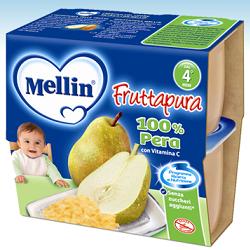 MELLIN FRUTTA PURA PERA 100 G 4 PEZZI - farmasorriso.com