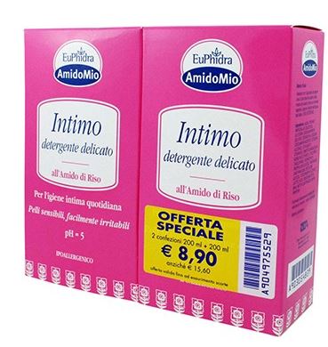 EUPHIDRA ABBINATA INTIMO DETERGENTE DELICATO 200 ML + 200 ML - farmasorriso.com