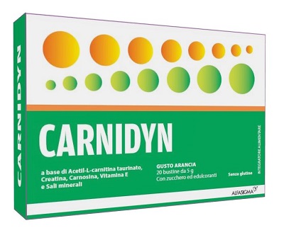 CARNIDYN 20 BUSTINE DA 5 G GUSTO ARANCIA - farmasorriso.com