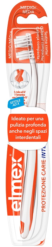 ELMEX INTERX SPAZZOLINO PROTEZIONE CARIE TESTINA CORTA - farmasorriso.com