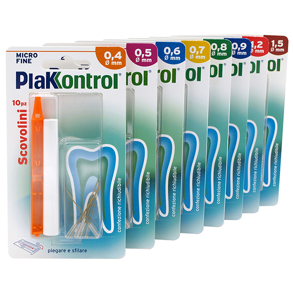 PLAKKONTROL MINIGRIP SCOVOLINO 0,9 MM 10 PEZZI - farmasorriso.com