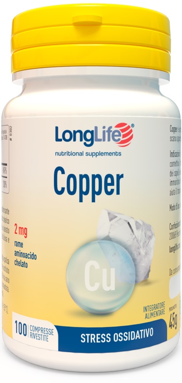 LONGLIFE COPPER 2 MG 100 COMPRESSE - farmasorriso.com
