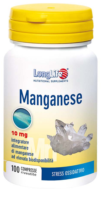 LONGLIFE MANGANESE 10 MG 100 COMPRESSE - farmasorriso.com